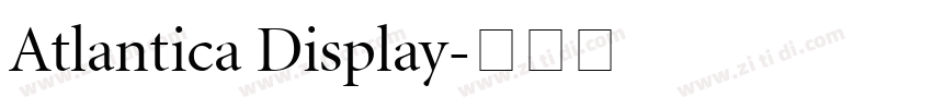 Atlantica Display字体转换